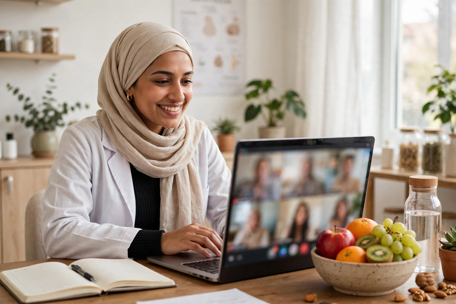 Online video dietitian consultation